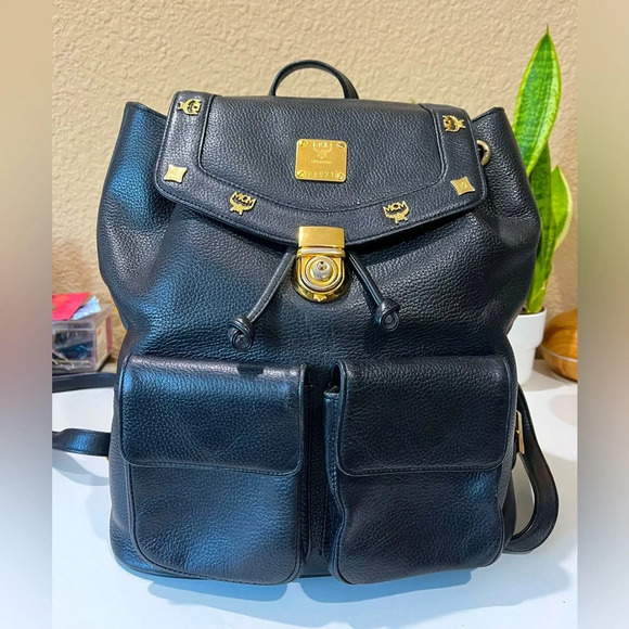 MCM Handbags - MCM Vintage Leather Backpack